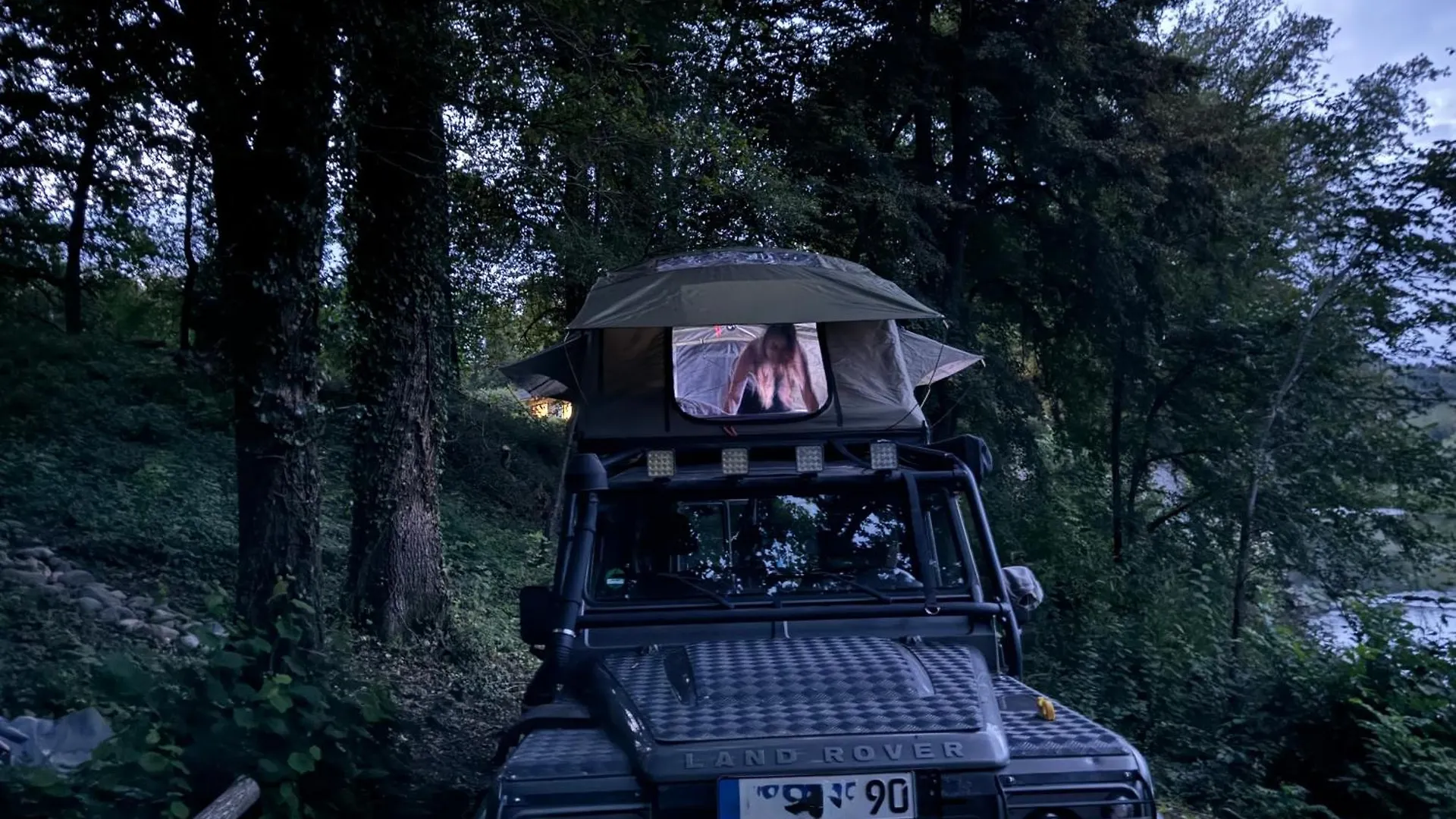 Wild Camping Am Fluss Saint-Martory Fransa